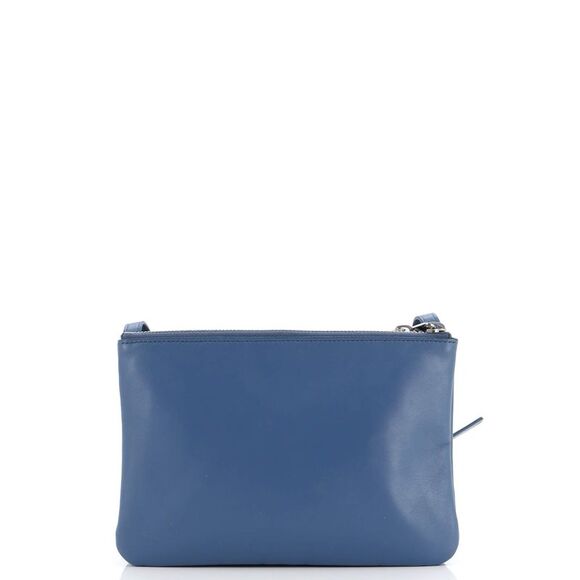 Celine Trio Crossbody Bag Leather Small Blue - Picture 3 of 7